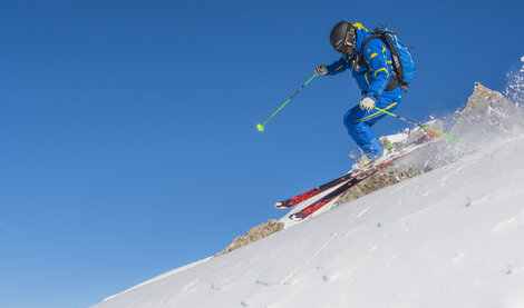 off piste guiding im steilen Gelände