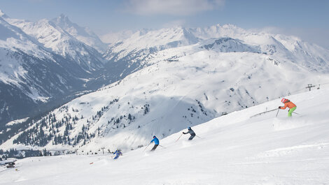 Gruppenkurs der Skischule Arlberg 